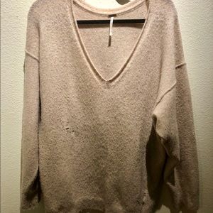 Free People Distressed Sweater